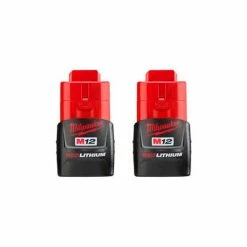 Milwaukee® 48-11-2411 12V Li-Ion M12 Battery 1.5Ah Compact 2Pk