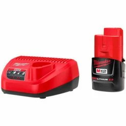 Milwaukee® 48-59-2420 M12 12-Volt Lithium-Ion Compact Battery Pack 2.0Ah & Charger Starter Kit