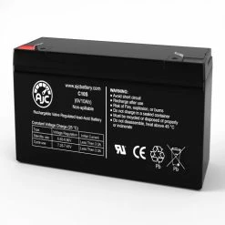 AJC Battery AJC® White Outdoor 80 Lawn and Garden Replacement Battery 10Ah, 6V, F1