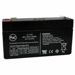 AJC Battery AJC® Universal Power Group UB613 6V 1.3Ah Lawn and Garden Battery