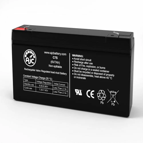 AJC Battery AJC® Roper 48068 Lawn and Garden Replacement Battery 7Ah, 6V, F1 3 AJC Battery AJC® Roper 48068 Lawn and Garden Replacement Battery 7Ah, 6V, F1