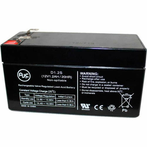 AJC Battery AJC® Universal Power Group D5738 12V 1.2Ah Lawn and Garden Battery 3 AJC Battery AJC® Universal Power Group D5738 12V 1.2Ah Lawn and Garden Battery
