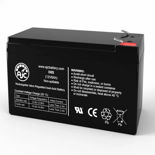 AJC Battery AJC® Jacobsen Super Chief Lawn and Garden Replacement Battery 8Ah, 12V, F2 3 AJC Battery AJC® Jacobsen Super Chief Lawn and Garden Replacement Battery 8Ah, 12V, F2