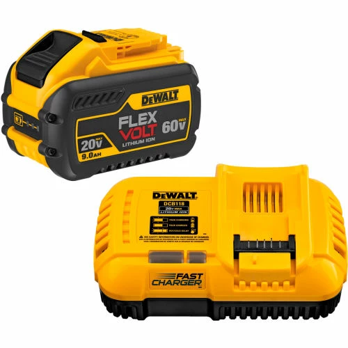 DeWALT® DCB118X1 FLEXVOLT® 20/60V MAX W/ 9.0 Ah Li-Ion Battery & Fan Cooled Fast Charger 3 DeWALT® DCB118X1 FLEXVOLT® 20/60V MAX W/ 9.0 Ah Li-Ion Battery & Fan Cooled Fast Charger