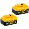 Dewalt® 20V MAX XR 8Ah Battery-2 Pack -Power Tool Batteries Shop DWA DCB208 2