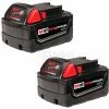 Milwaukee® 48-11-1822 18V Li-Ion M18 Battery 3Ah Extended Capacity 2Pk -Power Tool Batteries Shop MLW 48 11 1822