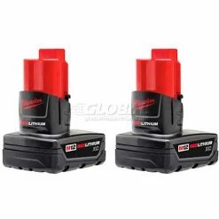 Milwaukee® 48-11-2412 12V Li-Ion M12 Battery 3Ah Extended Capacity 2Pk